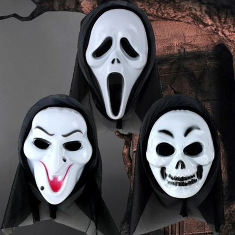 set of 6pcs simple cheap scream mask for halloween supplies party