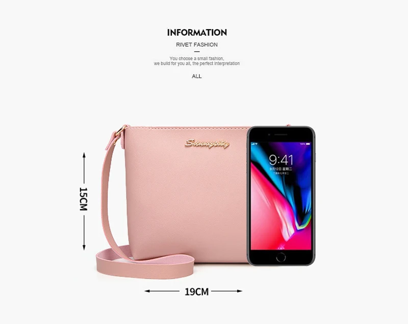 New Women Fashon Letter Shoulder Bags Hot Female Coin Purse Bucket Crossbody Simple Leather Lady Mini Shoulder Bag SS3524 (4)