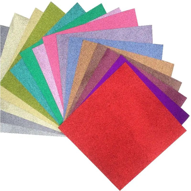 

110pcs handmade craft paper 300gsm 12*12" glitter paper for wedding invation card and decoration