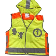 Светоотражающий жилет безопасности неоновый оранжевый жилет безопасности со светоотражающей полосой для детей