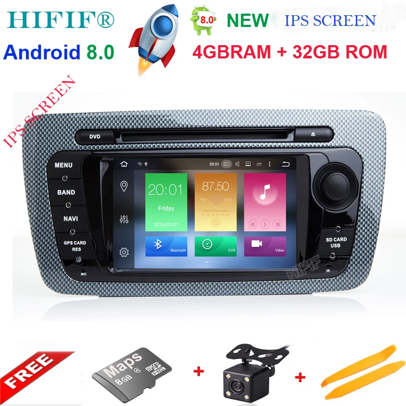 Sale HIFIF Android 8.0 CAR DVD GPS Player Bluetooth Car Sat Nav Stereo Radio Navigation 2 Din GPS Head Unit For SEAT IBIZA 2009-2013 0 Sale HIFIF Android 8.0 CAR DVD GPS Player Bluetooth Car Sat Nav Stereo Radio Navigation 2 Din GPS Head Unit For SEAT IBIZA 2009-2013 0