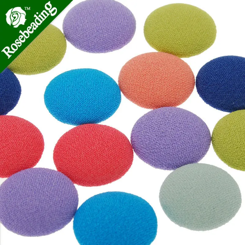 

15mm Round,mixed colors,floral button fabric covered button,flat back cabochon garment accessories,50pcs/lot-C4465