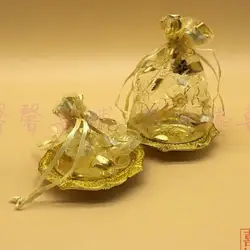 Европейский творческая личность золотая свадьба конфеты сумка с десерт празднование поднос для вечеринок любимые пакеты мешок подарков