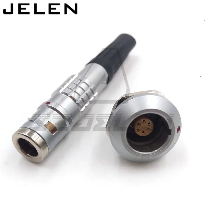 

LEMO 1K series 6 pin waterproof connector,6 pin plug and socket ,FGG.1K.306.CLAC, EGG.1K.306,Metal plug self-locking connector