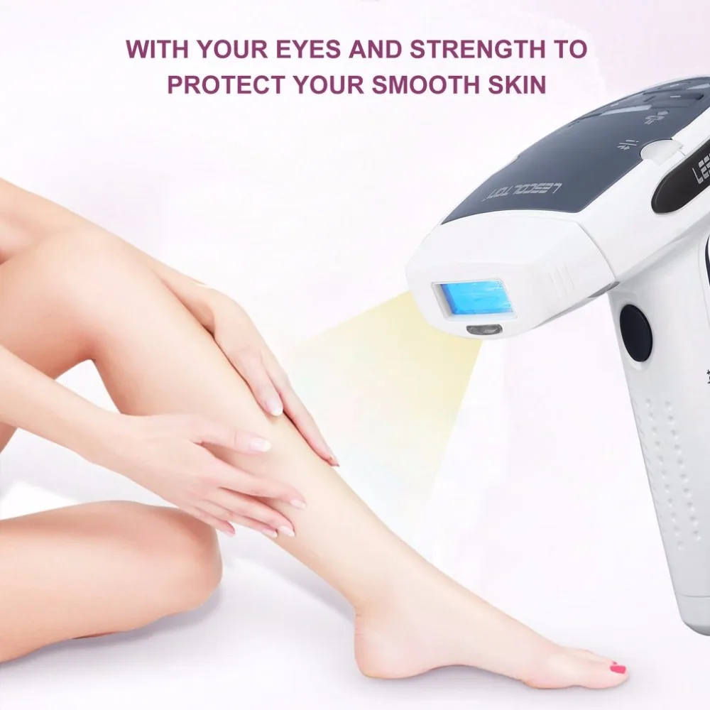 

LESCOLTON Hair Removal Laser Epilator Painless IPL Home Pulsed Light with LCD Display Rechargeable Razor