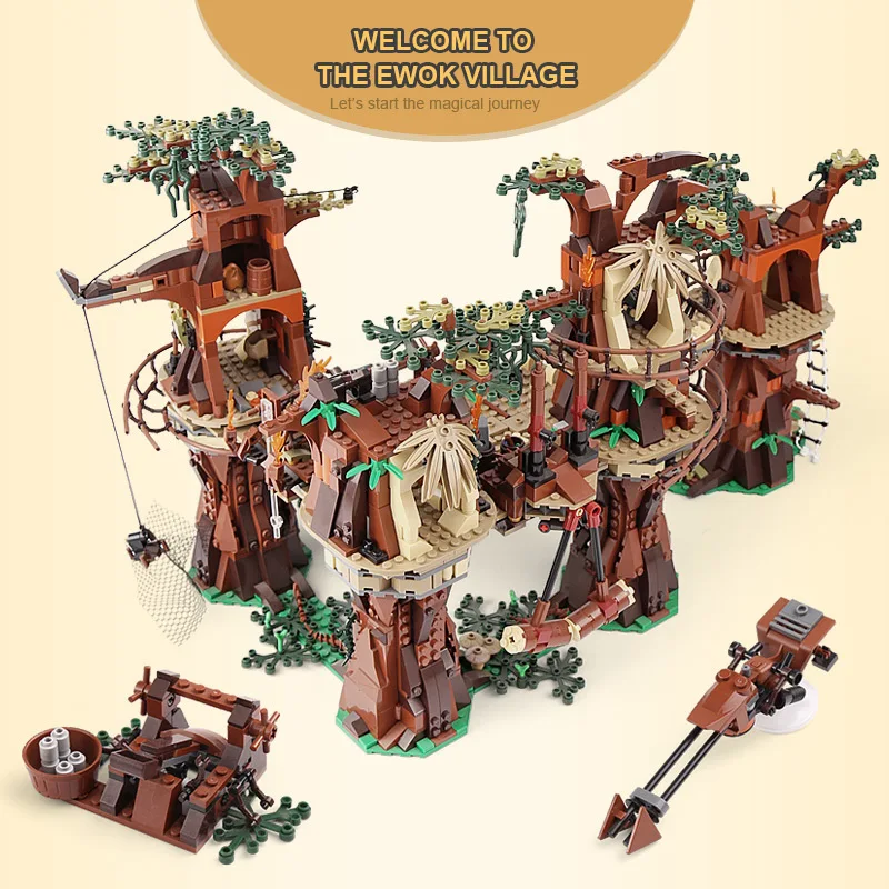

DHL 1990pcs Lepin Wars on Star 05047 E wok Village Building Blocks Juguete Para Construir Bricks Toys Compatible Legoingls 10236