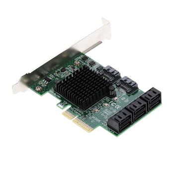 

PCI-E SATA III 8 Ports Adapter Card PCI Express to SATA Controller Card SATA Expansion Card with Low Profile Bracket