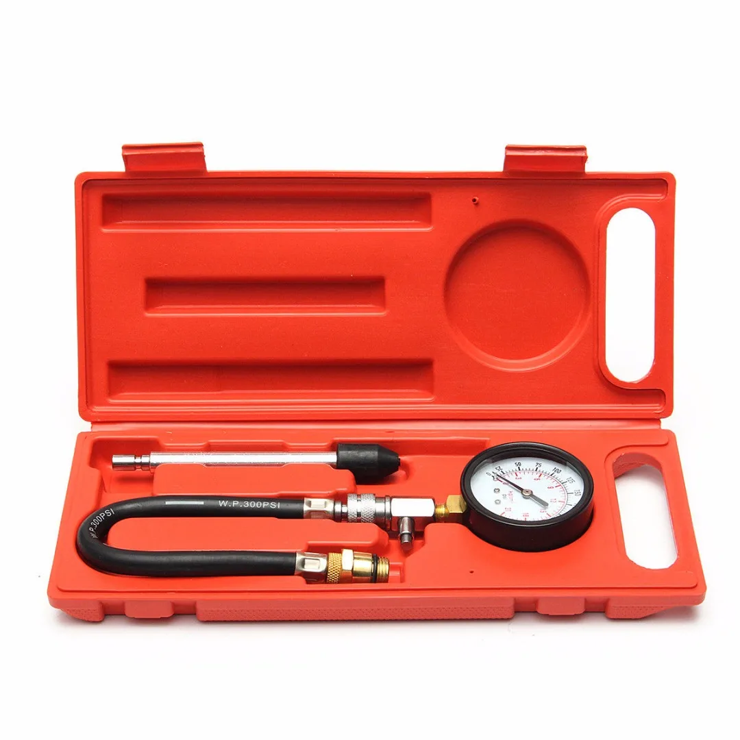 

1set G324 Car Gasoline Engine Cylinder Pressure Compression Gauge Leakage Tester 0-300PSI Automotive Diagnostic Tools