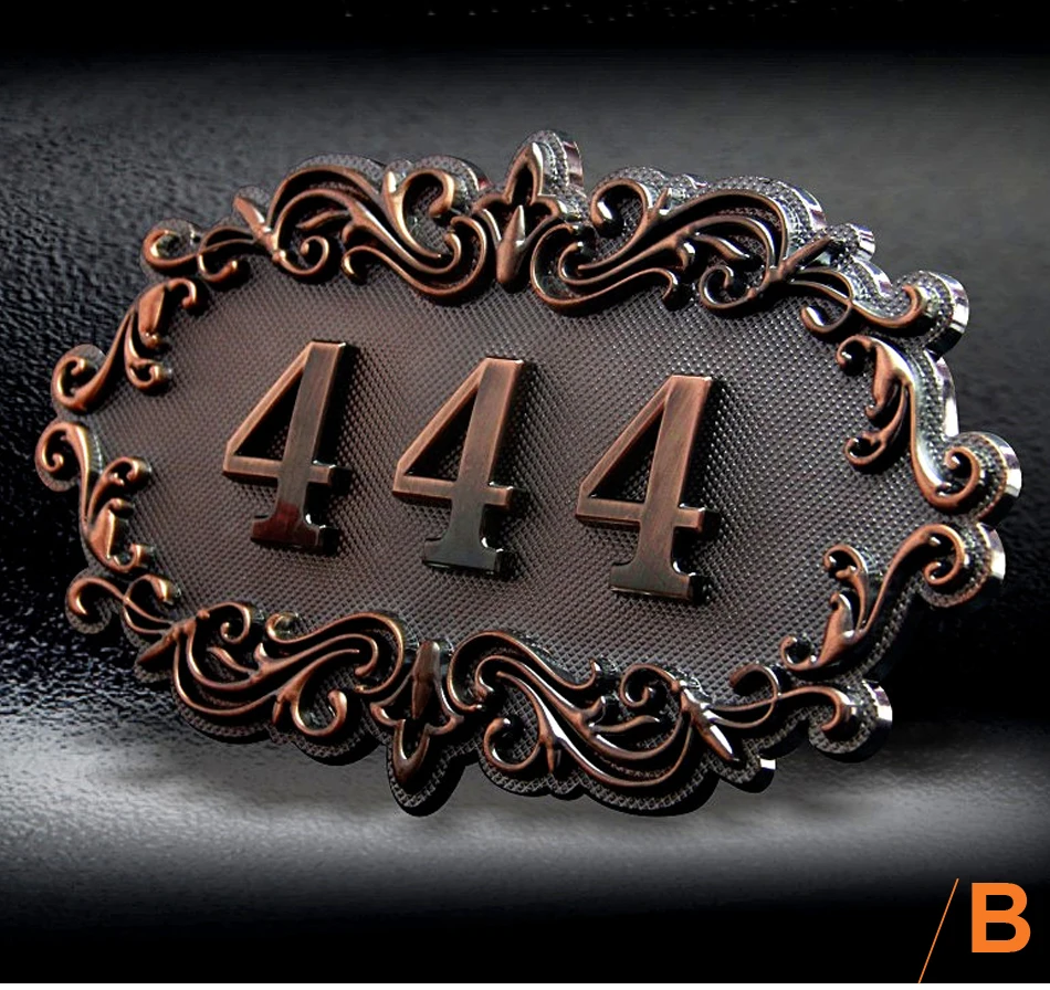 House Number; European style Door Sign; Gate Number;Custom made;3 to 4