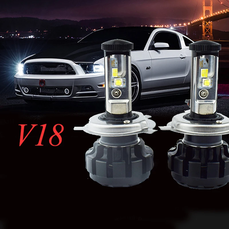 2 шт. Автомобильные светодиодные лампы H1 H3 H4 H7 H11 9005 9006 6000|car led headlight|led headlight bulbbulbs car |