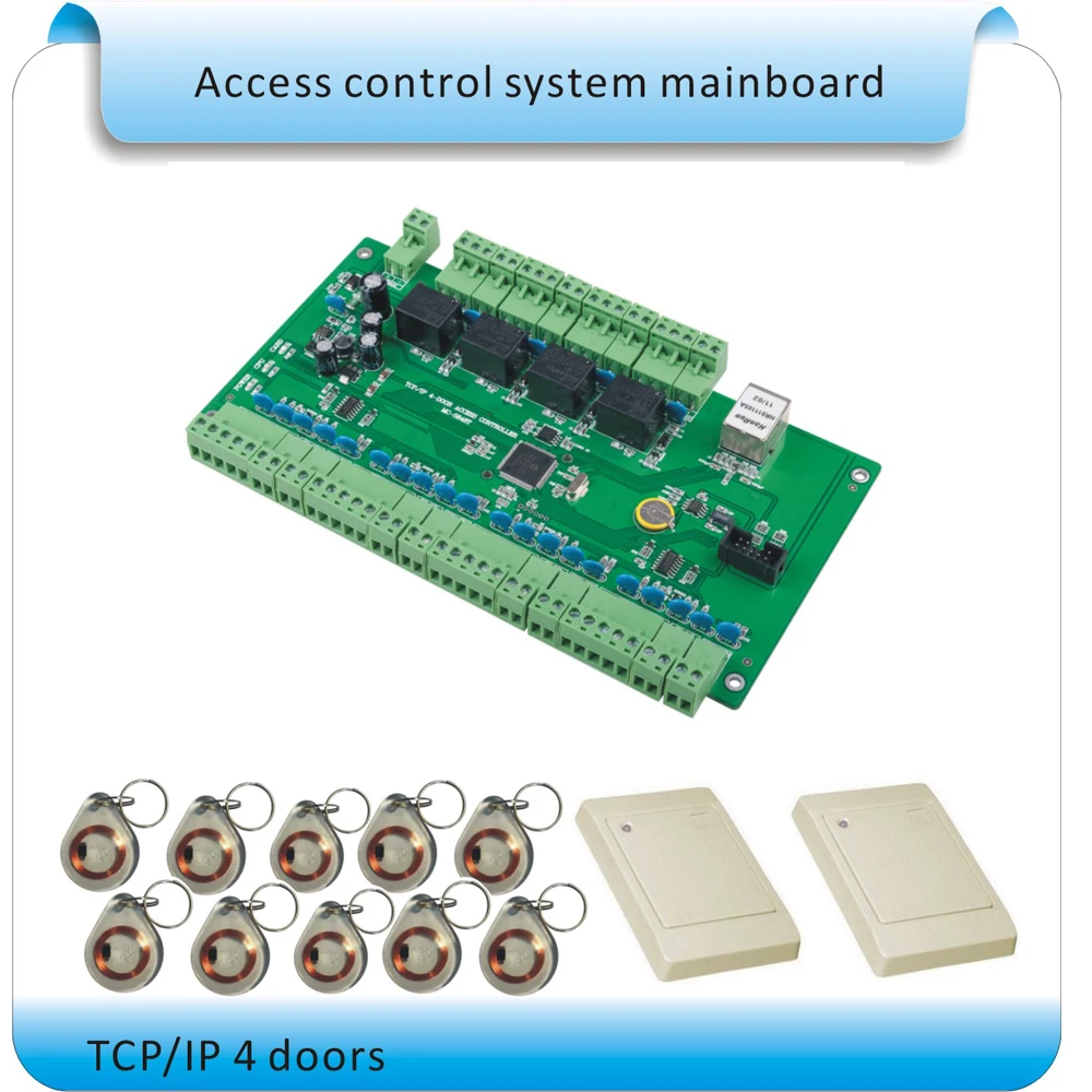 Бесплатная доставка 125 кГц RFID 4 Дверные рамы Управление доступом системы Smart 4 способами Управление доступом Панель Бесплатная Программы