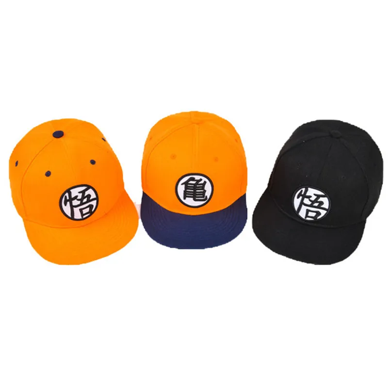 

Dragon ball Goku Hat Cosplay High Quality Dragon ball Z Snapback Flat Hip Hop Caps Toy Birthday Gift For Kids