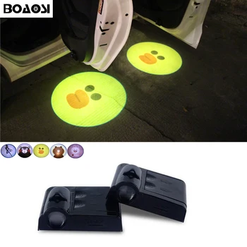 

BOAOSI 2x Led Car Door Logo Light For Ford Focus 2 3 1 Fiesta Mondeo 4 Kuga Fusion Transit Mustang Ranger Ecosport Escort C-max