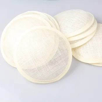 

5.2"(13cm) ivory sinamay fascinator base sinamay hair accessories women DIY hair accessories 30pieces/lot MYQH019I Free shipping