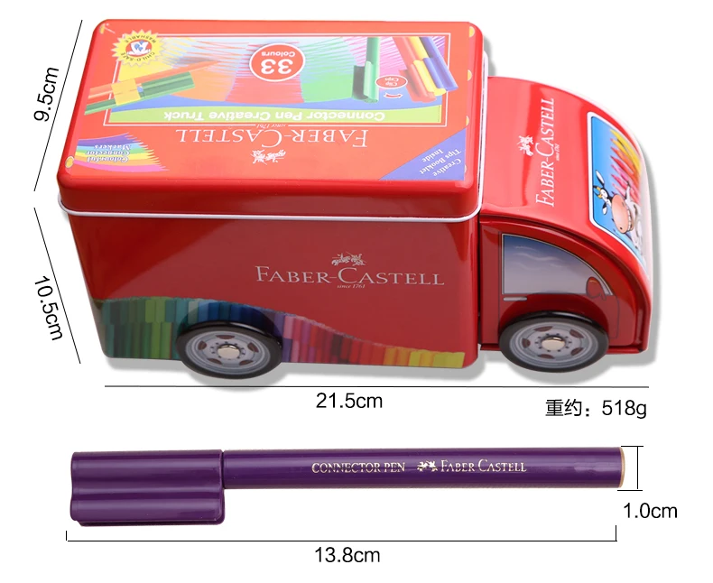 Marcador da Arte do Caminhão do Conector da Pena Ideal para Livros Adultos da Coloração das Crianças 33 da Aguarela da Ponta de Faber Castell Manga Quadrinhos Presente 16 da pena 33 da aguarela da ponta