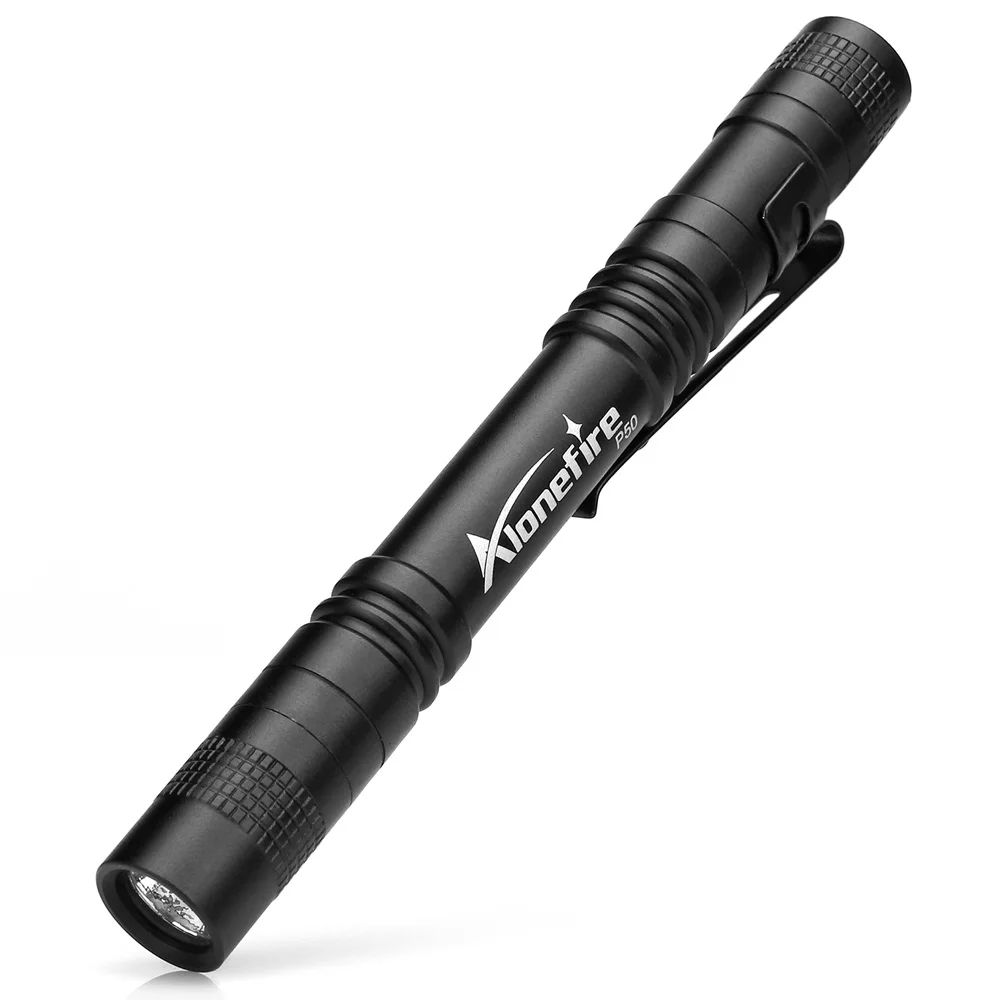 AloneFire P50 1 Режим cree светодиодный мини портативный Зажим для ремня ручка лампа для путешествий Рабочий фонарь для кемпинга походов для AAA - Испускаемый цвет: P50 mini flashlight