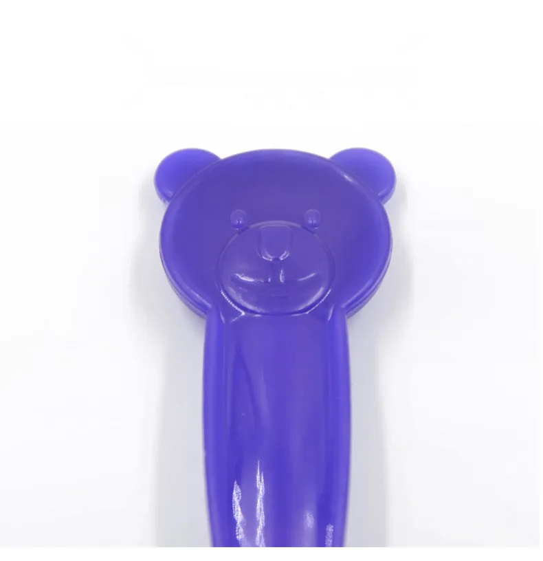 10 шт./партия, детская Термочувствительная цветная симпатичная ложка с медведем может почувствовать температуру пищи, чтобы предотвратить случайную травму ок 0929