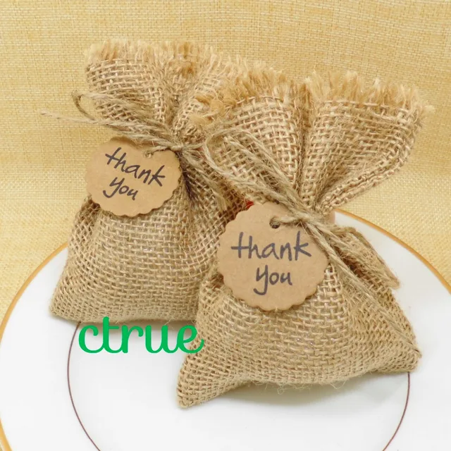 12pc Rustic Wedding Candy Bags Burlap Baby Shower Favor 12pc Rustic Wedding Candy Bags Burlap Baby Shower Favor Engagement Gifts For Guests Party