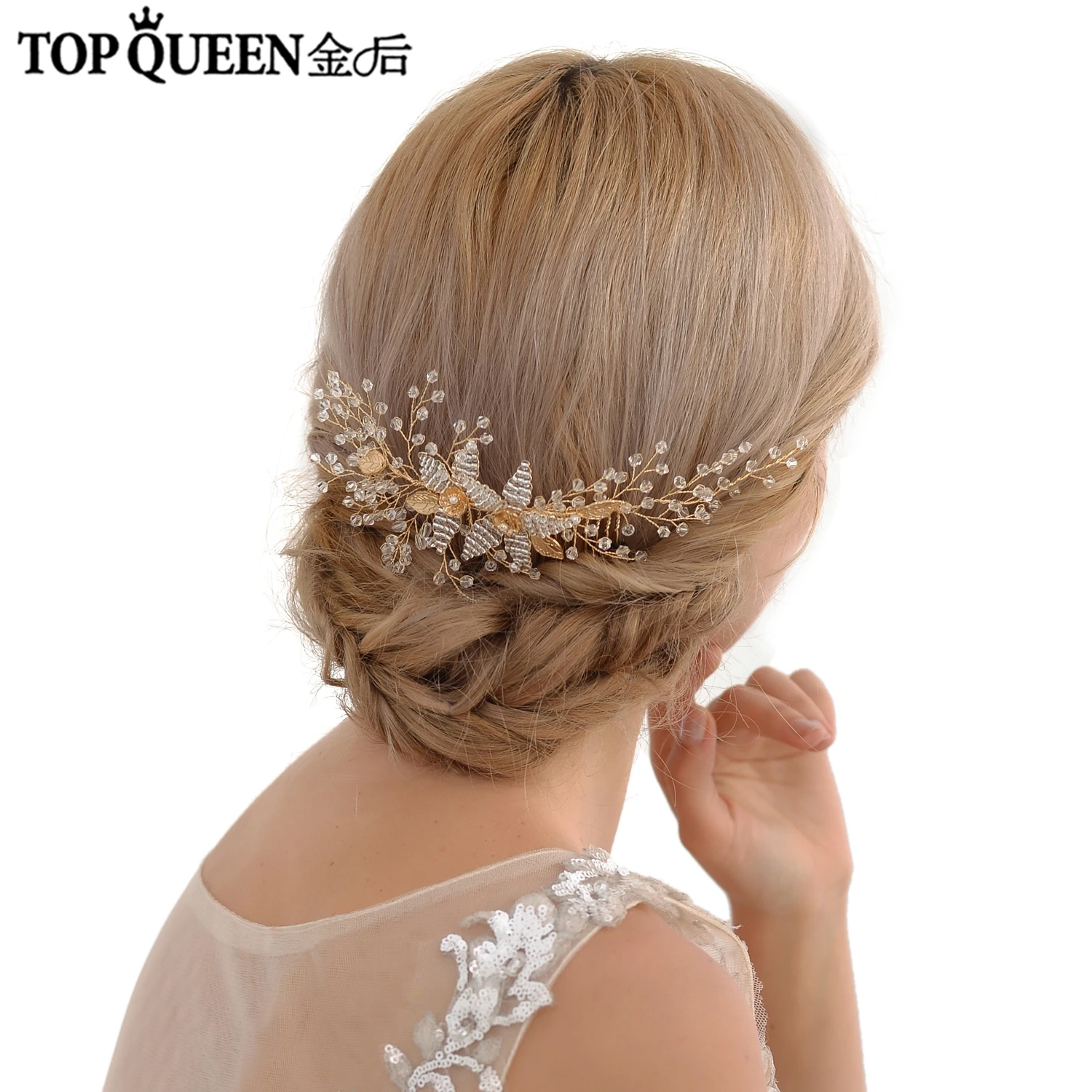 

TOPQUEEN HP54 wedding headbands Crystal Hair Accessories Bride wedding comb hair Headpiece Prom Jewelry for Wedding hairpiece