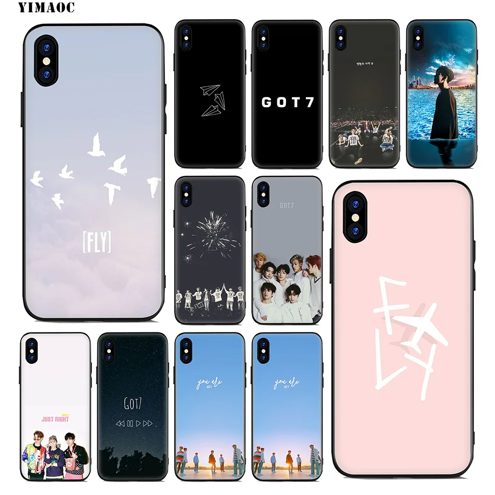 YIMAOC GOT7 полосы K Pop Мягкий силиконовый чехол для iPhone 11 Pro Xr Xs Max X или 10 8 7 6 6S Plus 5 5S SE |