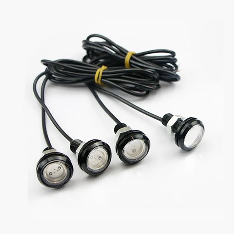 18MM Car Eagle Eye DRL Led Daytime Running Lights LED 12V Backup Reversing Parking Signal Automobiles Lamps DRL Car styling