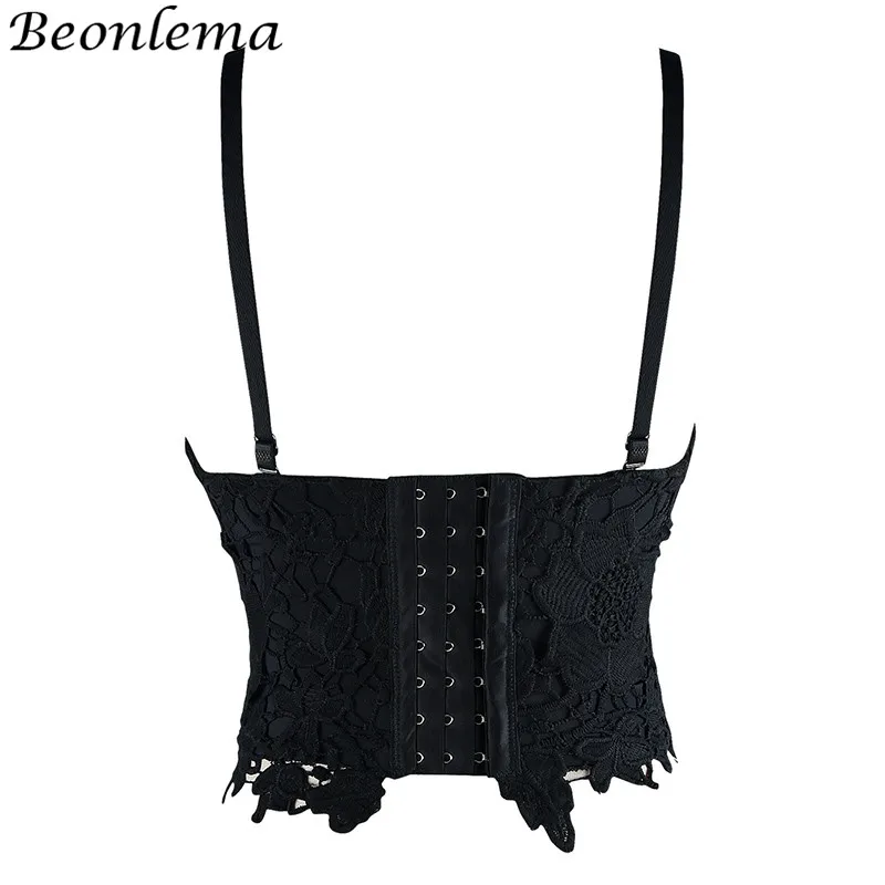 Beonlema Sexy White Corset Top Plus Size 6XL Overbust Korse Lingerie Floral Lace Black Goth Bustier Women Sweet Wedding Corselet