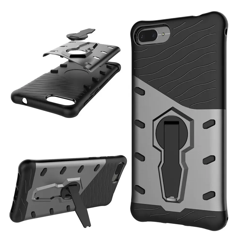 Luxury Hybrid case For Asus Zenfone 4 Max ZC520KL Hard With stand Armor Silicon+PC protective back cover for shell |