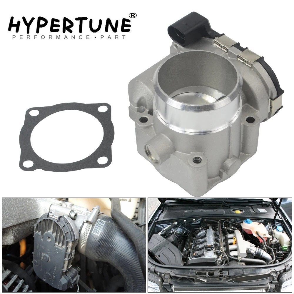 Корпус дроссельной заслонки Hypertune для 01 05 Volkswagen Passat 1.8L 00 06 Audi A4 A6 B5 B6 06B133062B 0280750009