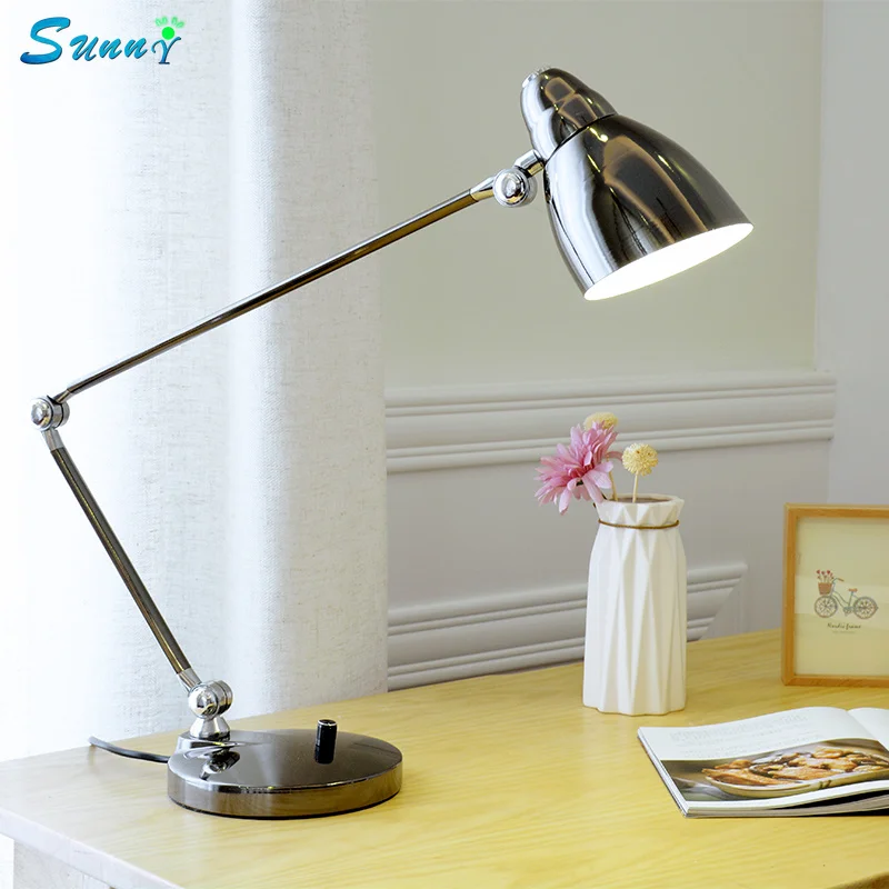 

Artpad Fashion Designer Desk Lamp Modern Business Lamp Iron Shades Flexible Swing Long Arm Table Lamps Study Office Work Lamps