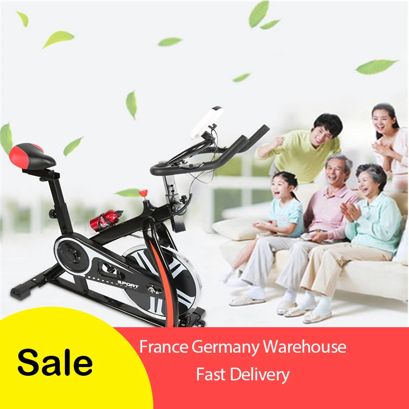 Home spinning bike Ultra-quiet exercise bike Indoor exercise bike Bicycle fitness equipment screw shift adjustment 1pc HWC