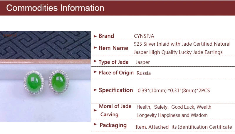 Сертифицированные подвескаиз натурального камня jade Jasper инкрустированные стерлингового серебра 925 пробы ручной работы счастливые серьги с нефритом зеленый высокое качество чудесные подарки