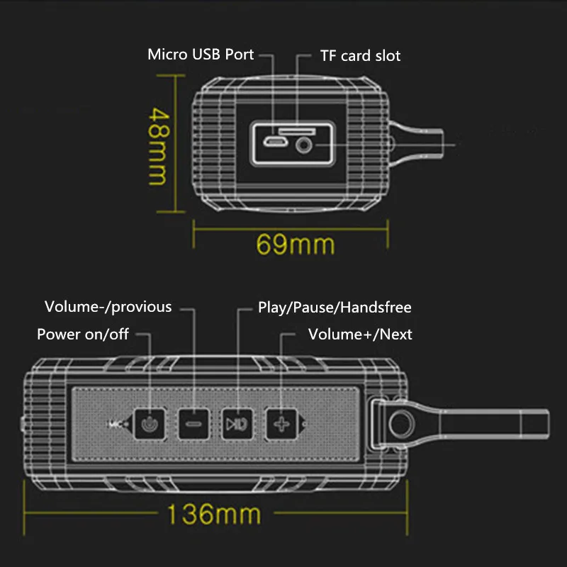 Bluetooth Колонка W King S18 портативная водонепроницаемая NFC|waterproof bluetooth speaker wireless|waterproof