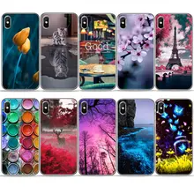 

Art beautiful Scenery Floral Cat tiger butterfly Patterned Phone Case For iPhone 7 case 8 Plus 5 se 6s X Soft TPU Silicone Cover