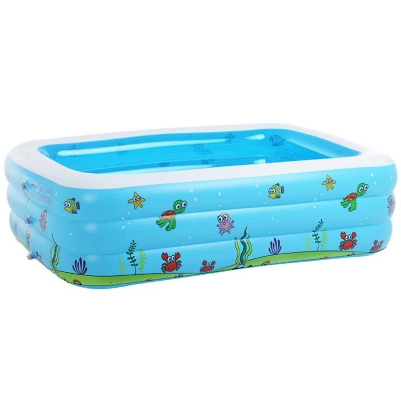 

Baby Inflatable Swimming Pool For Summer Kids Game Pool Fencing For Children Portable Bath Tub Baby Miniplayground 105x85x43cm