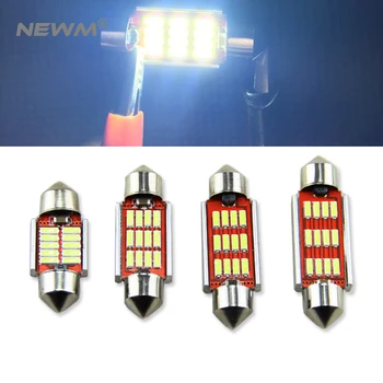 

Festoon 31mm 36mm 39mm 41mm C5W CANBUS NO Error Auto Light 12 SMD 4014 LED Car Interior Dome Lamp Reading Bulb White DC12V