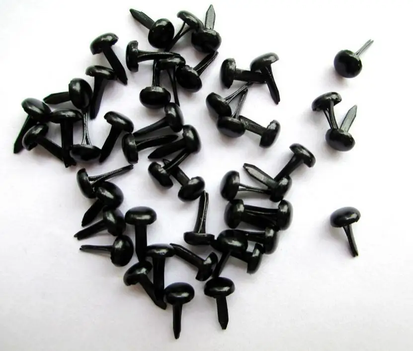 Buy 500pcs 4.5mm Black Metal Brads for Scrapbooking