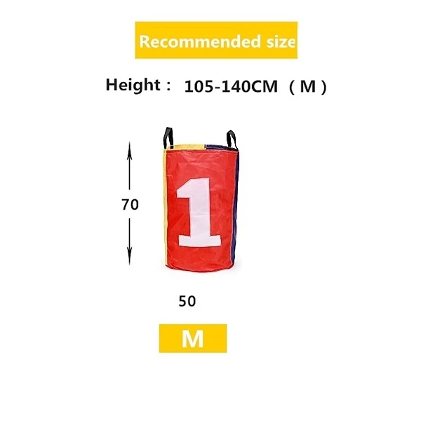 Детские игры на открытом воздухе мешок для прыжков спортивный баланс тренировочная игрушка для детей прыгать мешок картошки гоночные сумки кенгуру мешок для прыжков s - Цвет: NO 1 M 70X50CM