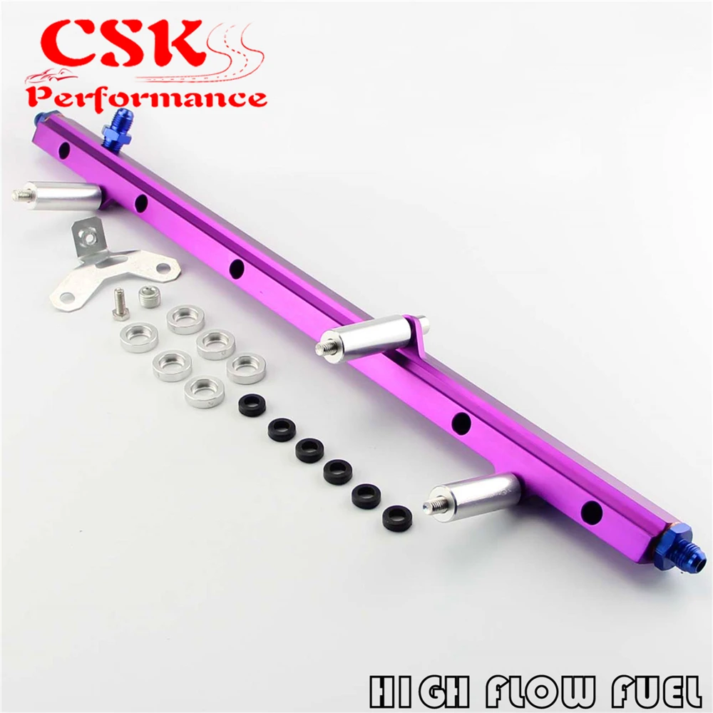 

Racing Fuel Rail Kit Fit For 92-02 Toyota Supra Aristo JZA80 2JZ Turbo Upgrade Black/Blue/Purple