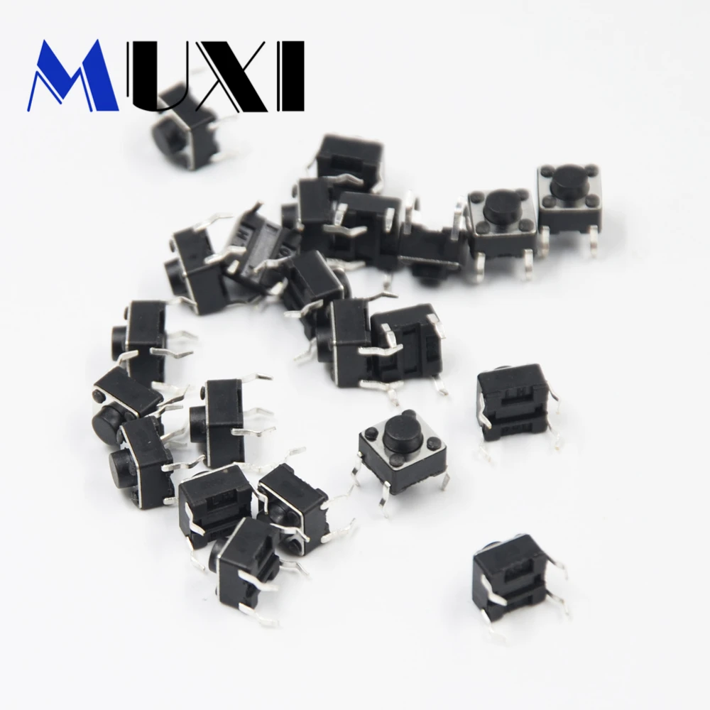 

200pcs 4Pins 6mm*6mm*5mm Push Button Switch ON/OFF Touch Micro Button Switch Light Button Switch