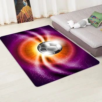

Flannel football pattern floor mat carpet living room coffee table bedroom Bedside Rug And carpet child room Crawling mat/Rugs