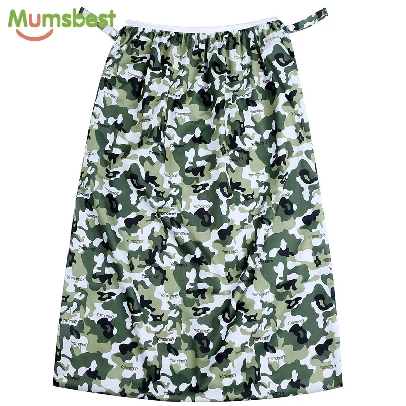 

[Mumsbest] New Large Wet Bag For Baby Cloth nappies Bag Pail Liner For Cloth Dirty Diapers Waterproof PUL Reusable Mummy Bags