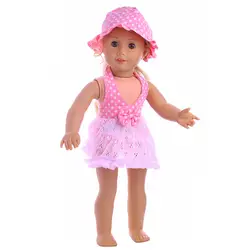 Fleta подходит для 18 см розовый и платье без рукавов Рождественский подарок кукла аксессуары n272