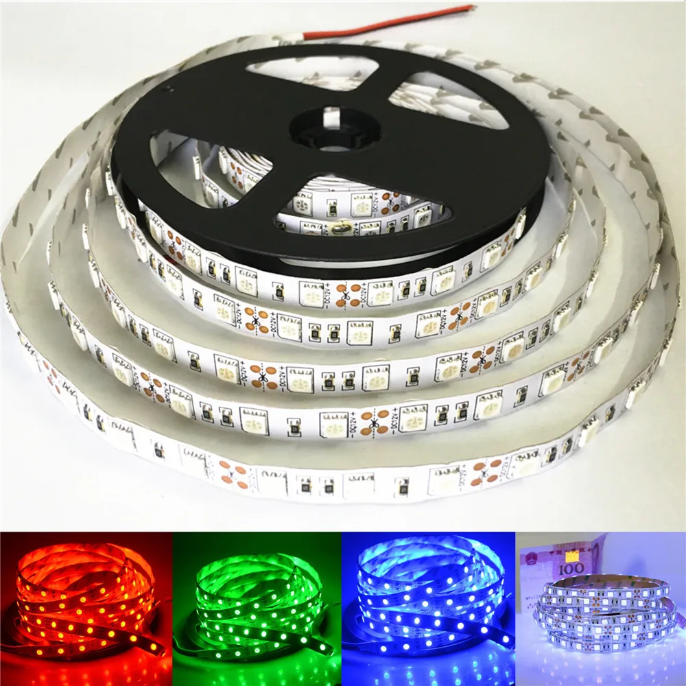 Smarstar DC 12 В SMD 5050 красный синий зеленый гибкий светодиодный УФ светильник мягкая