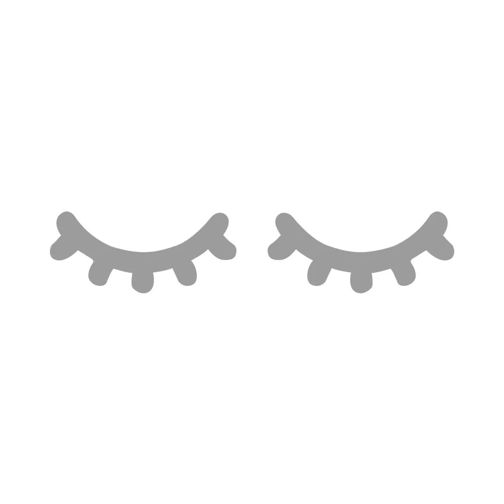 

1 Pair Nordic Style Cute Wooden 3D Eyelash Wall Sticker Decor Children Kids Baby Room Background Wall Sticker Home Decoration