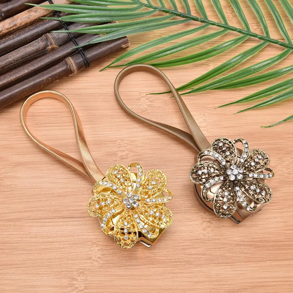 Window Screening Ball Clip Holder Accessories Flower Shaped Magnet Curtain Tieback Magnetic Curtains Buckle