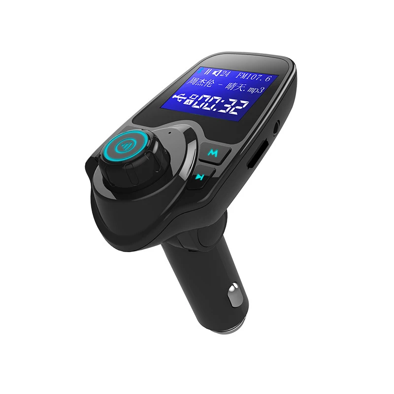 

Haina Car Charger Bluetooth Wireless FM Transmitter Mp3 Player Handsfree Car Kit A2DP 5V 2.1A USB Charger LED Display Car T11
