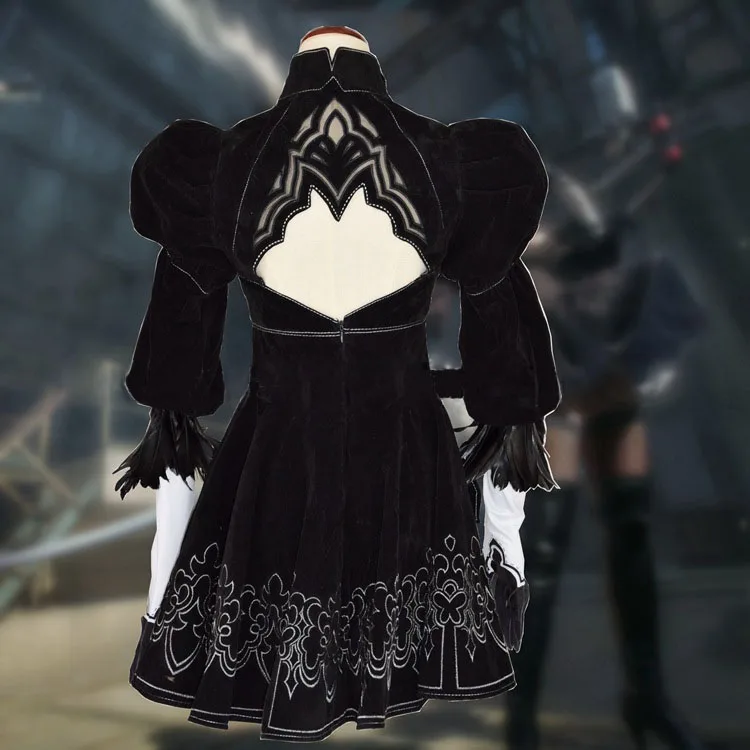 Костюм для косплея NieR Automata YoRHa No.2 тип B униформа 2B повязка на голову окуляр