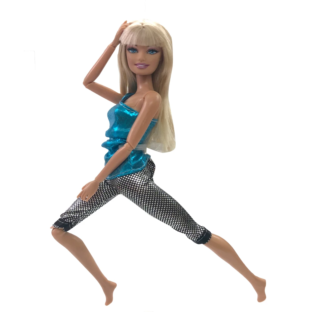 

NK One Set Doll Dress Fashionable outfits Casual Suits For Barbie Doll Best Gift Baby Toy Doll Accessories Child Toy 086A
