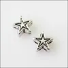 80Pcs Antiqued Silver Color Tiny Star Spacer Beads Charms 6mm ► Photo 1/5