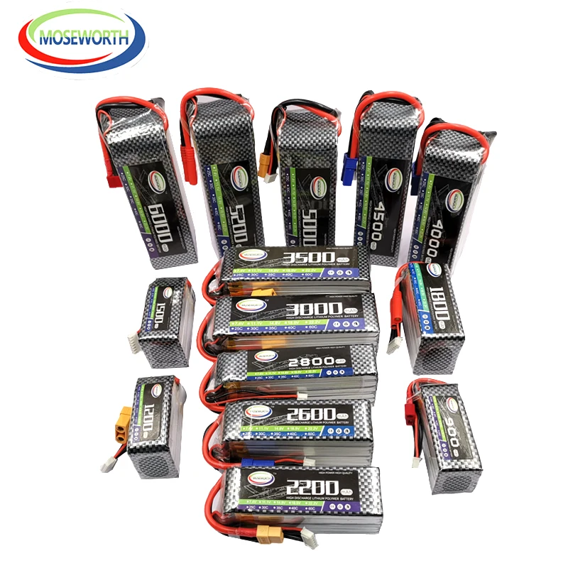 

22,2 V RC LiPo батарея 6S 1300 1500 2200 3500 4200 5200 6000 12000mAh 25C 35C 60C для RC самолета автомобиля квадрокоптера самолета дрона